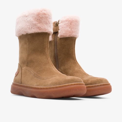 Camper Kiddo Kids Winter Boots US-96940 Brown USA Online